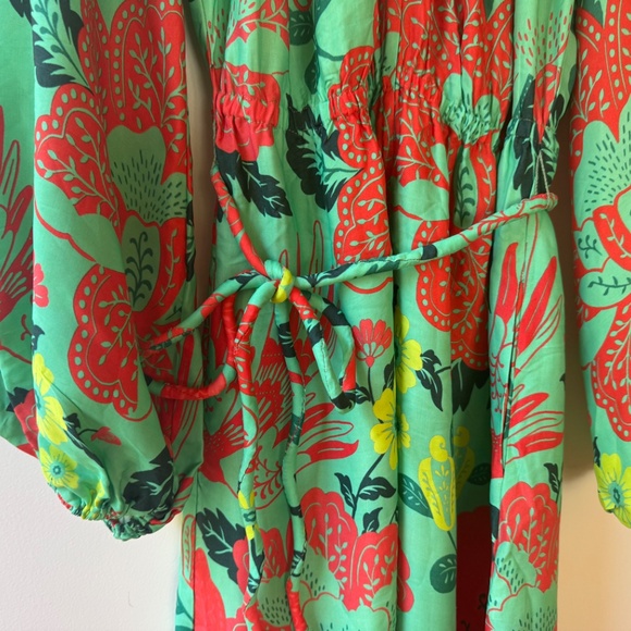 Farm Rio X Anthropologie Full Sleeved Maxi Dress Sz. XS - Picture 11 of 15